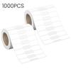 1000 Pcs Jewelry Tags Self Adhesive Rectangle Ring Labels Tear-resistant Tag Stickers for Necklace Earring Bracelet Pricing Identify