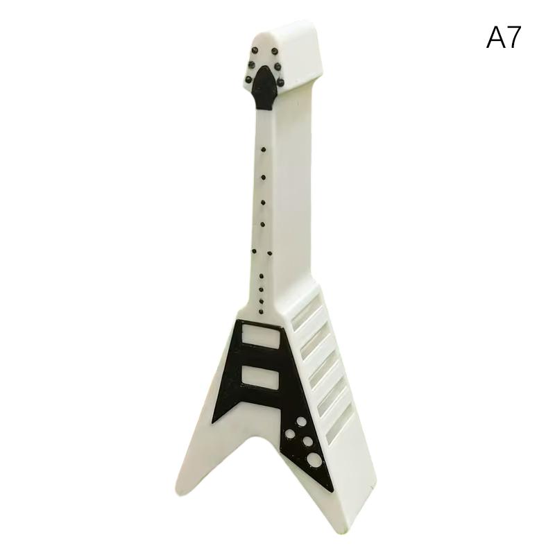 10-Slot Guitar Pick Holder Guitar Shape Plastic Guitar Pick Organizer Space-Saving For Electric, Acoustic, Classical Guitars