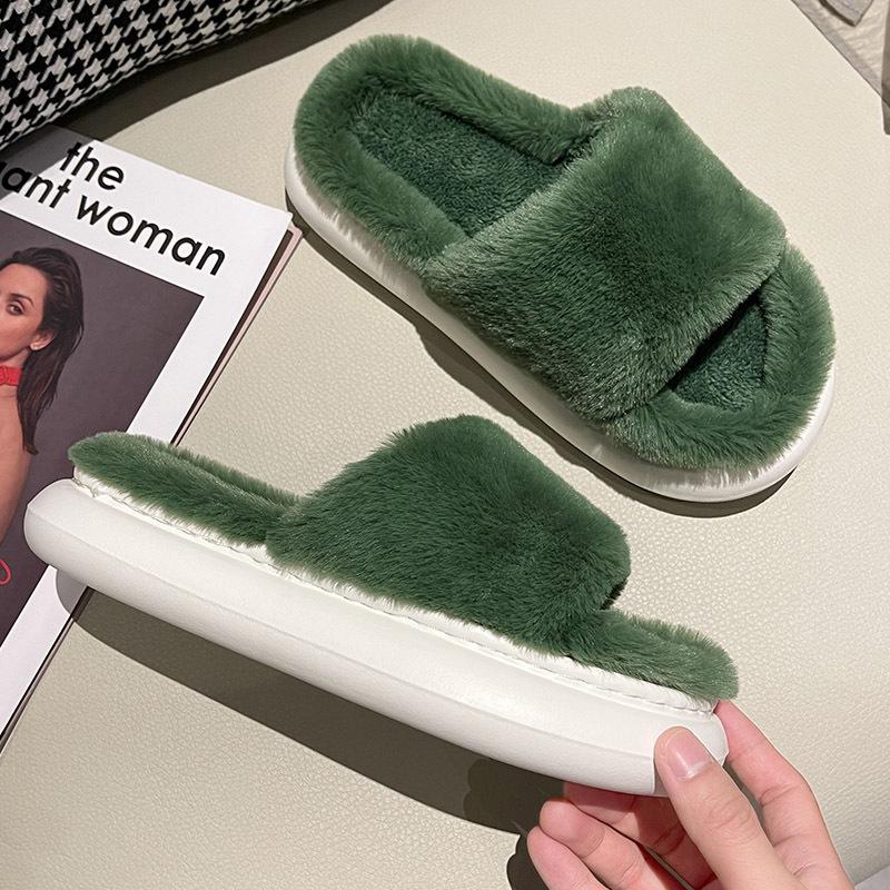 Cotton slippers women's winter wear non-slip indoor home plush confinement slippers women's summer postpartum spring and autumn models