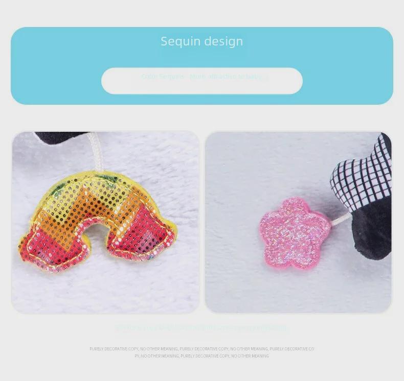 Aipinqi Schwarzweiß Hängendes Auto- & Babybett Windspiel Spielzeug für Früherziehung