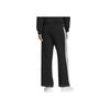 adidas AW24 Sports Lifestyle Serie Gestreifte Bequeme Hautfreundliche Gestrickte Sporthose Damenhose Schwarz JZ1642