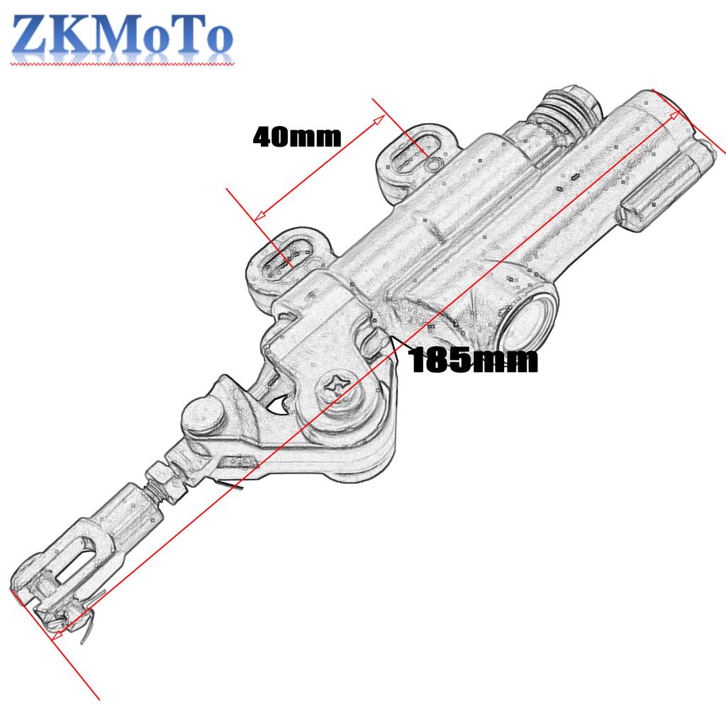 Motorcycle ATV Rear Brake Hydraulic Pump Refit Rear Brake Master Cylinder Pump Foldable For Kawasaki Honda YAMAHA Universal