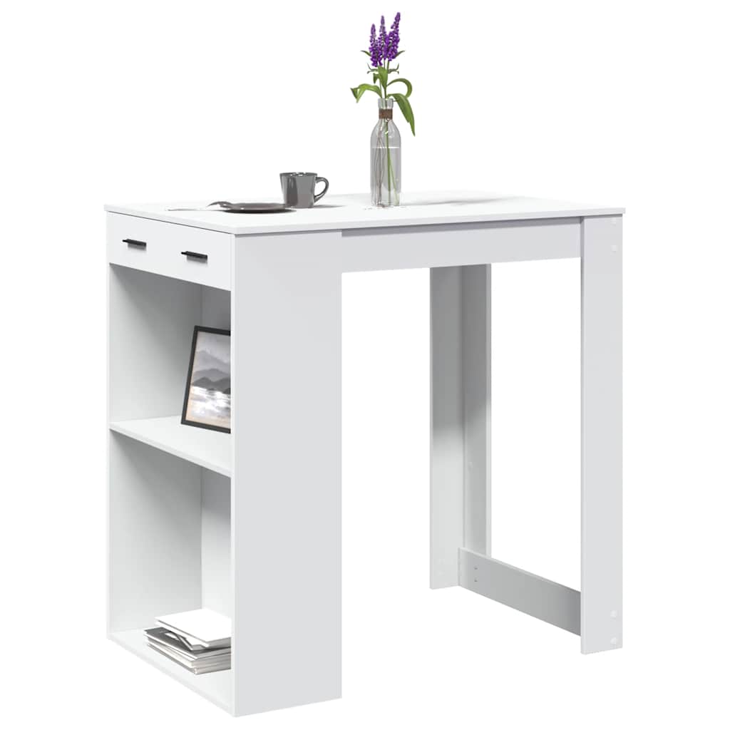 Bartisch White 102x70x103.5 cm Particleboard