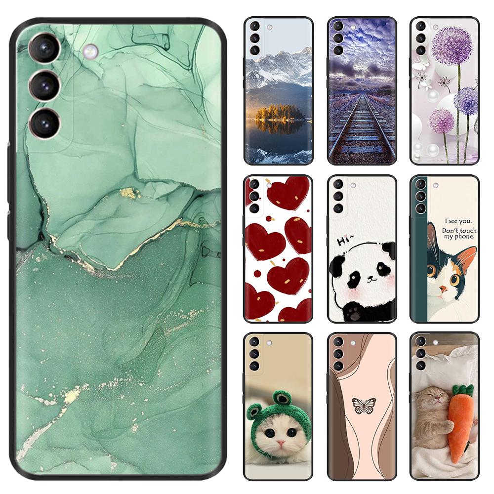 Shockproof Cover For Samsung Galaxy S21 S20 S23 S24 S25 FE Animals Painted Shell Bumper Cases Soft Silicone Back Cover Fundas