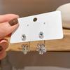 Shinning Flower Drop Earrings For Women Elegant Cubic Zirconia Fashion Jewelry All Match