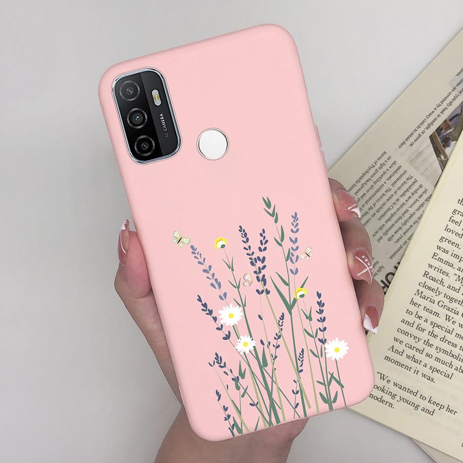 For OPPO A53S 2020 Case Cartoon Coque Heart Painted Silicone Phone Back Cover For Oppo A53s A 53s A53 S Oppoa53 2020 Shell Case