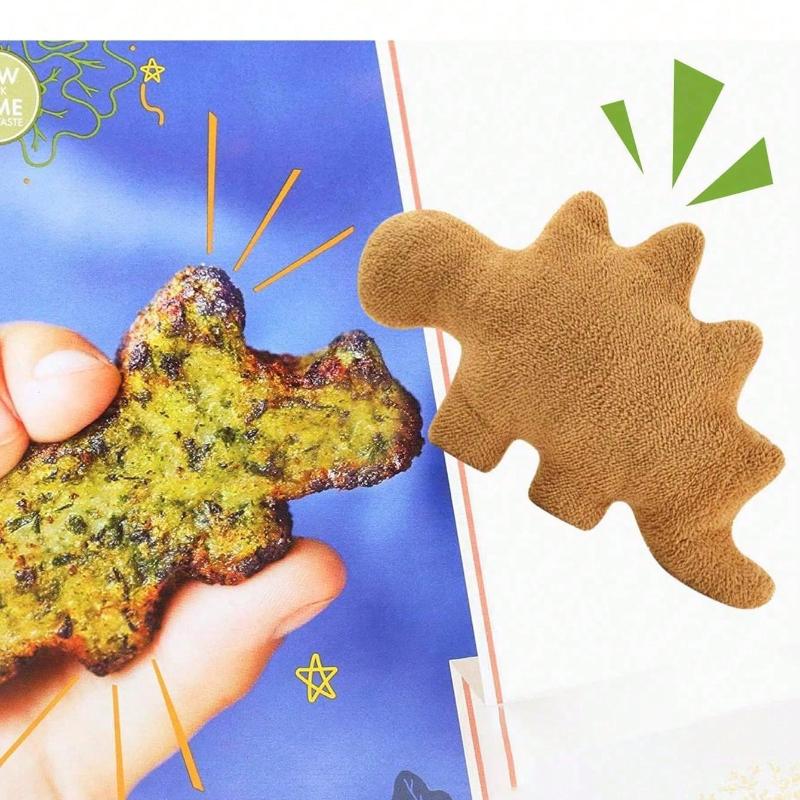 Dinosaur Chicken Nugget Pet Chew Toys - Tyrannosaurus Rex, Triceratops, Spinosaurus Dinosaur Chicken Nugget Toys, Birthday Gift