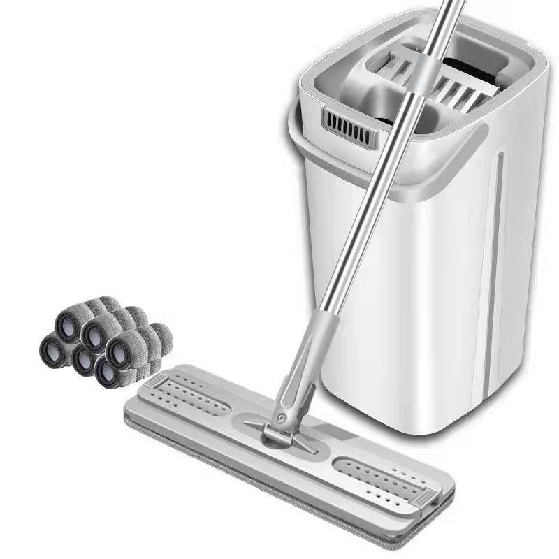 Xiaomi 360° Rotating Floor Cleaning Mop with Bucket No Hand Washing Flat Squeeze Mop Stain Removing Mop Household Cleaning Tool450000