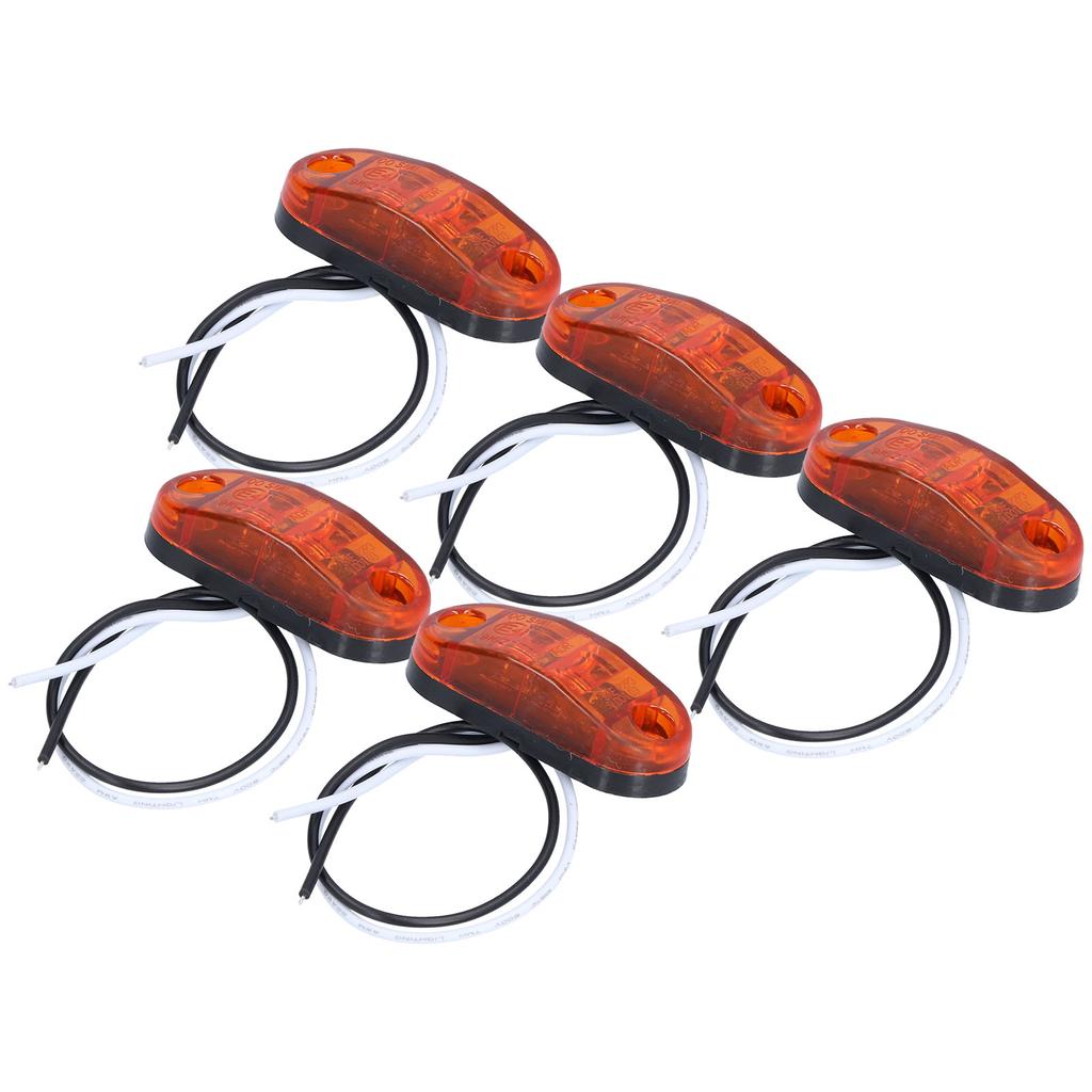 5 Pcs Trailer Marker Lights Durable Anticorrosion Good Tightness LED Car Truck Trailer for Clearance Lamp