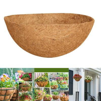 Hanging Basket Liner Home Outdoor Accessories Garden Planter-Circle Cushion Durable Coconut Fiber Replacement Flower Pot