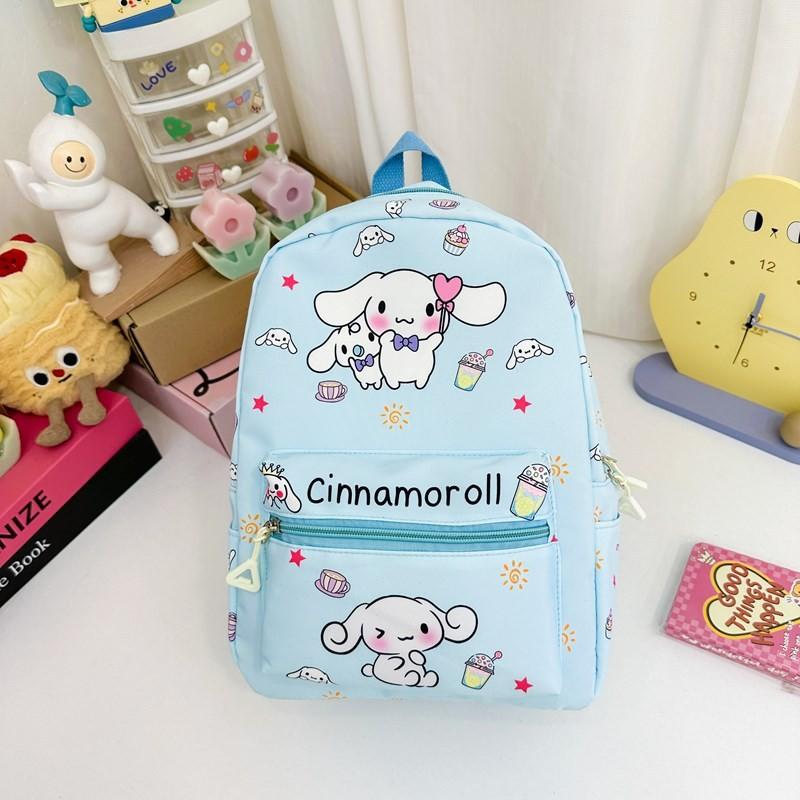 Hello Kitty Kuromi Cinnamoroll My Melody Printed Children Backpack For Daily Use