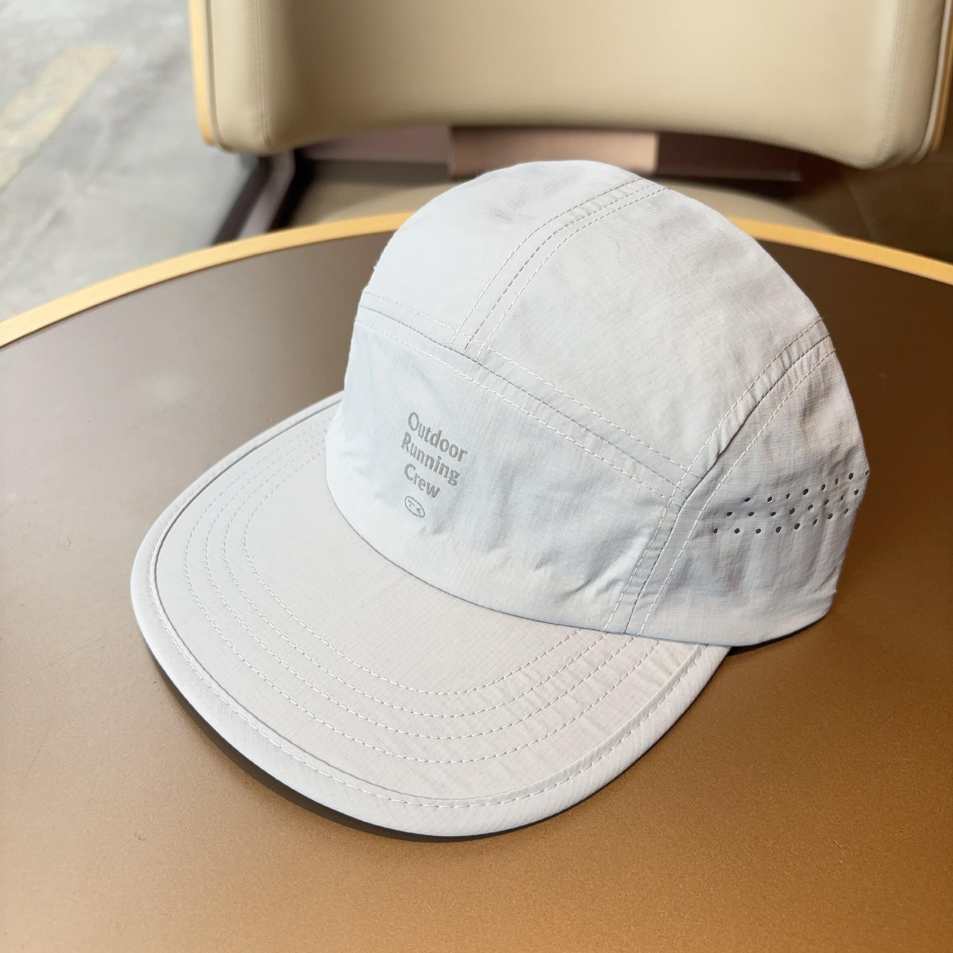 

2026 New 5 Panel Running Cap Men Women Lightweight Quick Dry Nylon Hat Outdoor Sports Breathable Flat Brim Baseball Cap 56-58cm