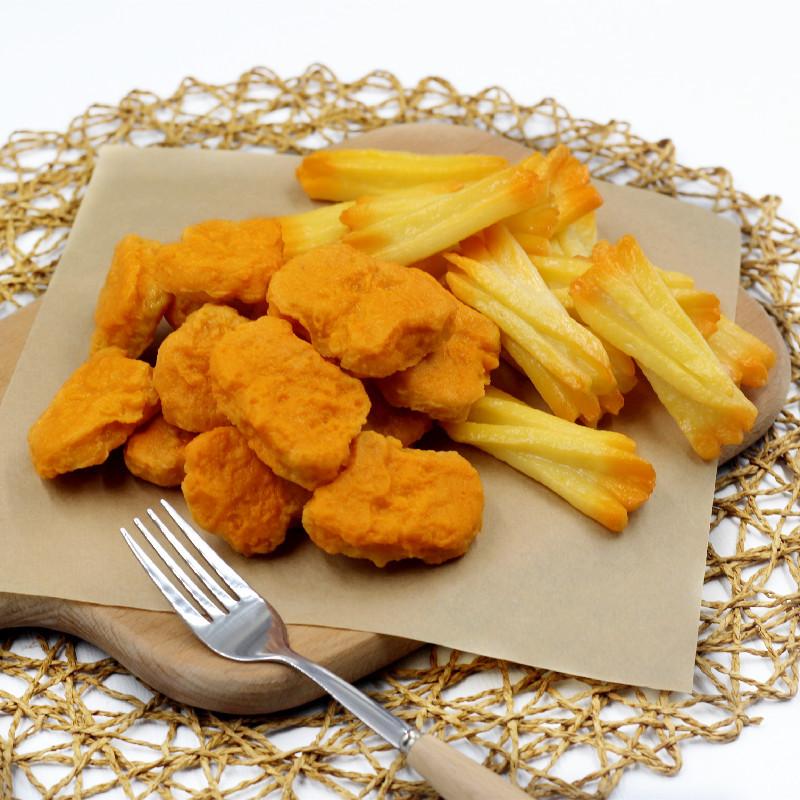 Simulation Chicken Nugget Fake Food Model Kids Toy Burger Shop   Restaurant Display Decoration Kitchen Props Home Decor