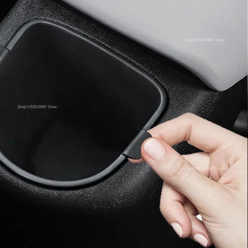 Front Water Cup Holder Storage Box Console Cup Holder For BYD Dolphin 2021 2022 Rear Drainage Cup Garbage Bin Auto Accessories