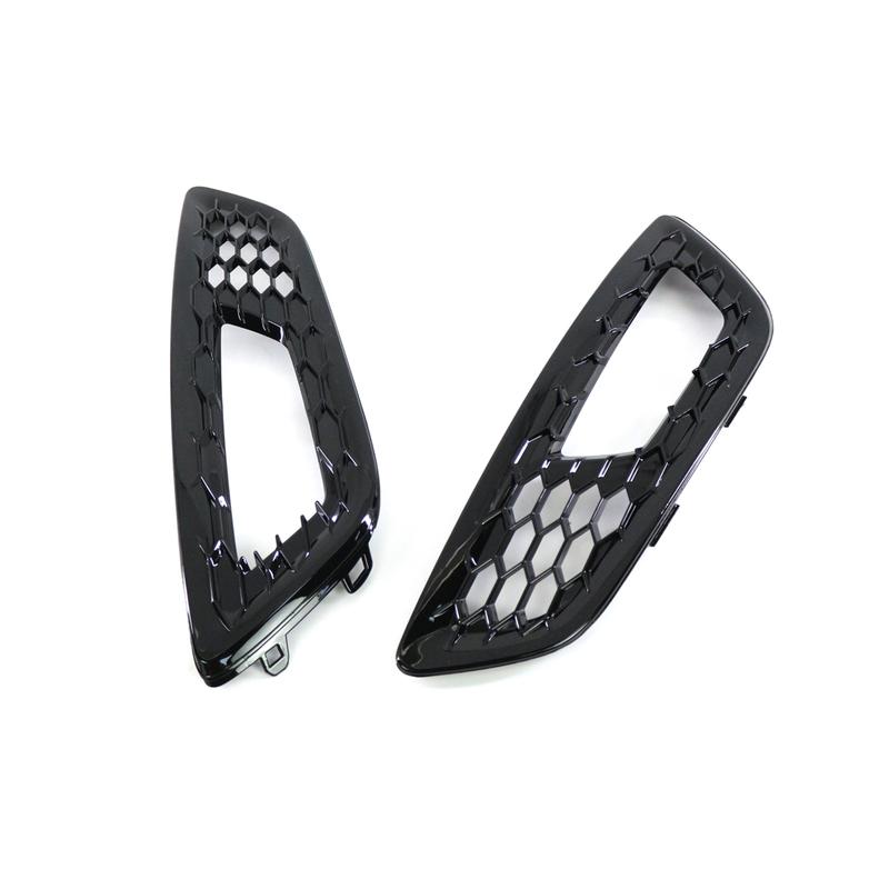 Honeycomb Foglight Foglamp For 2015-2018 Ford Focus MK3 S SE Sedan Front Bumper Fog Light Cover Grill Grille Racing Grills