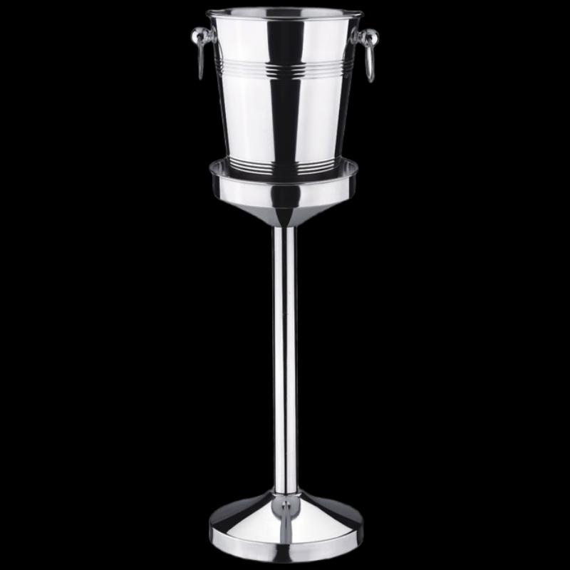 Stainless Steel Ice Bucket with Stand Set