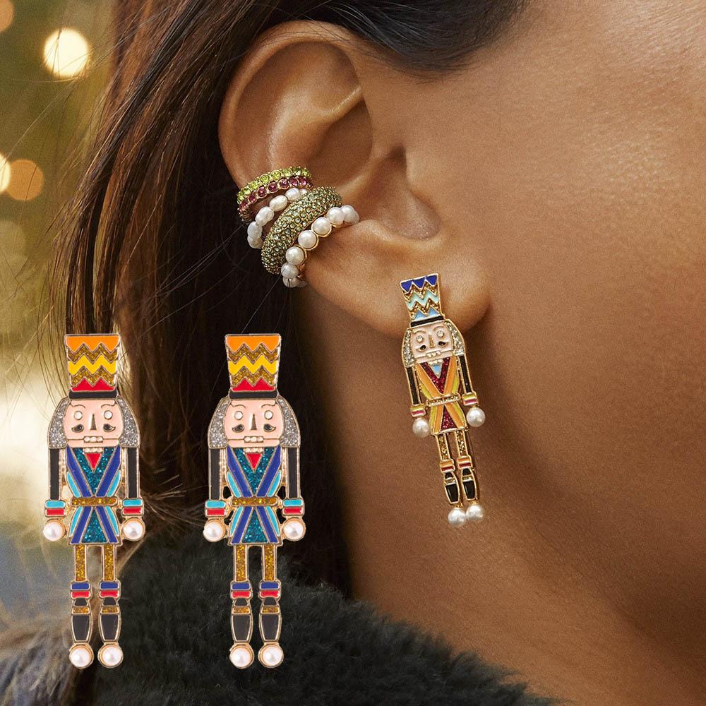 1pair Lindos Pendientes Colgantes Multicolores Pendientes En 1pair Lindos Pendientes Colgantes Multicolores Pendientes En