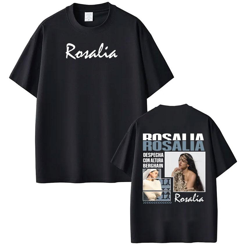 

Singer Rosalía LUX Tour Print Tshirt Men Women Fashion Cotton Casual Tshirts Oversized Loose Hiphop T Shirts Fan Gifts S