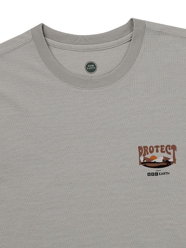 BBC EARTH Frophy Nature Short Sleeve Round_Ash Grey