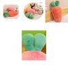 Cute And Colorful Carrot Plush Toy With Rabbit Fur Perfect For Kids And Bedroom Decor