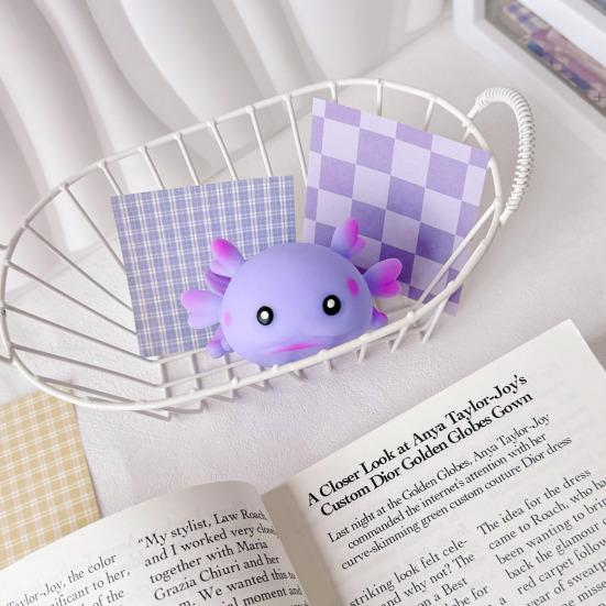 Mini Salamander Stress Ball Soft Stretchy Cartoon Salamander Anxiety Relief Toy Decompression Animal Fidget Toy