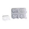 Desk Ornament Mould Flexible Silicone Mold for Easter Hollow Bus Shaped Atmosphere Light Festival Home Decoration Mold