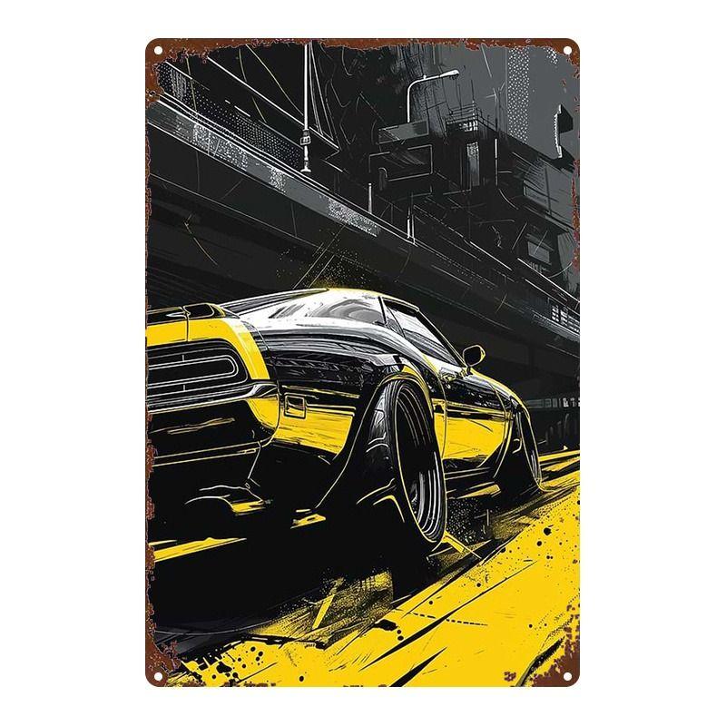 Retro Metall Blechschild Kunst Wanddekor für Auto Garage Man Cave Bar