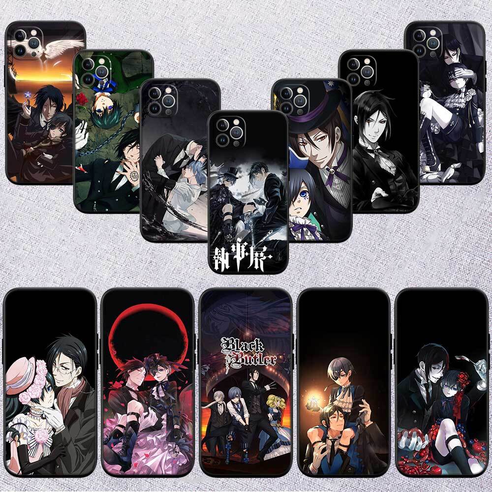 Black Butler Phone Case for Samsung S20 S21 S21S S22 S23 S24 FE Ultra Plus Lite F06 F16 M06 M16 M56 A07 A17 A36 A37 A55 A57