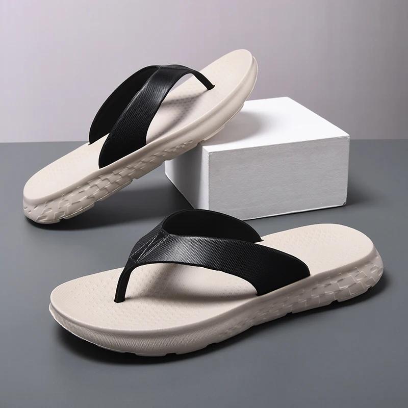 Fashion 2025 New Summer Shoes Men Slippers All-match Beach Slippers Outdoor Anti-slip Mens Flip Flop Sandals Male Casual Sandals