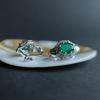 Silver Earrings with Natural Agate 3.252ct (2189848)