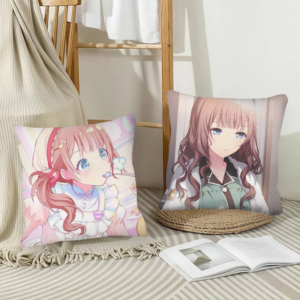 1Pc Honami Mochizuki Pillow Case Fashion Square Pillowcase Bedroom Sofa Room Ins Decoration Leisure