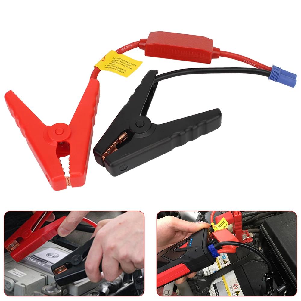 12V Car Jump Starter Alligator Clip Emergency Battery Cable with EC5 Plug Connector for Trucks