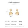 S925 Silver Needle Cat's Eye Stone Earrings - Versatile, High-End Japanese Korean Design
