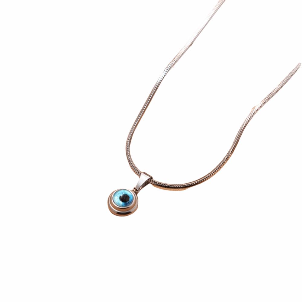 

Cute Waterproof Blue Eyes Choker Chain Durable Minimalist Design Eye Necklace Stylish Unique Demon Eye Earrings Christmas