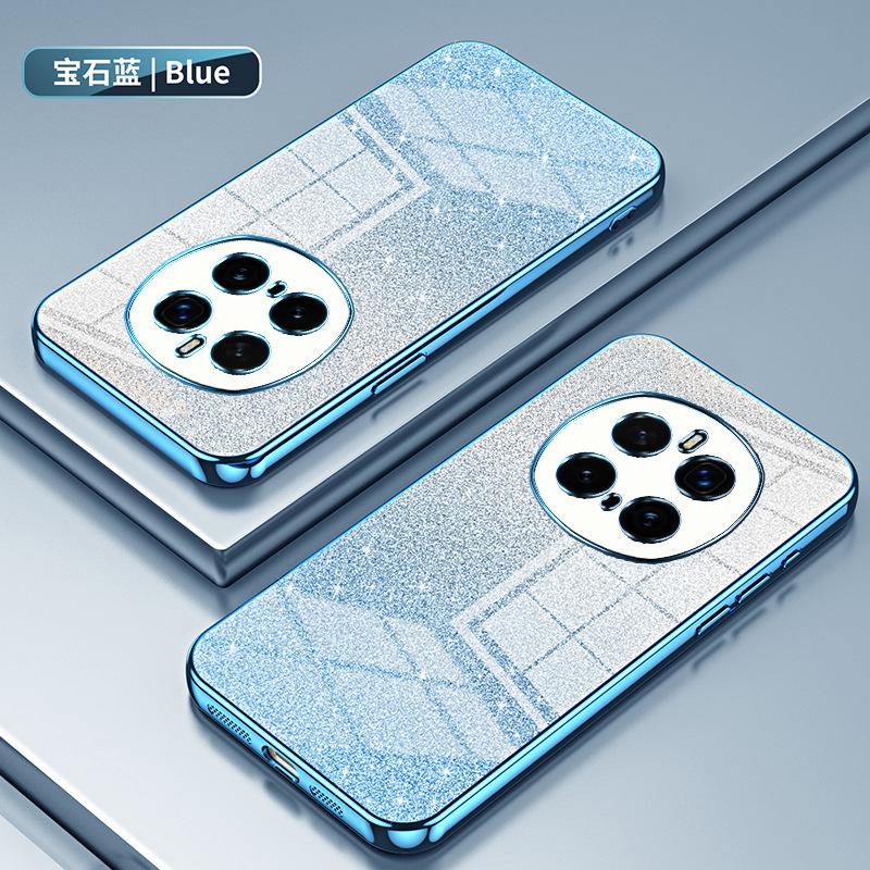 Applicable to Huawei Honor Magic8Pro electroplated glitter mobile phone case Honor X9D transparent Honor X70 protective case