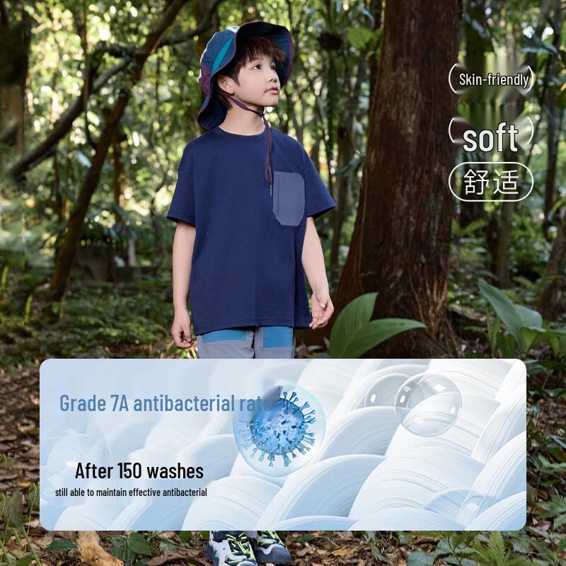 EBAER Kids' 2025 Summer Pure Cotton Short Sleeve T-Shirt