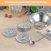 Food Mill Stainless Steel, 32cm Hand Crank Baby Food Grinder Rotary Food Mill Sieve Grater Jam Mill Unique Uses Durable Manual Food Grinder With 3 Dis