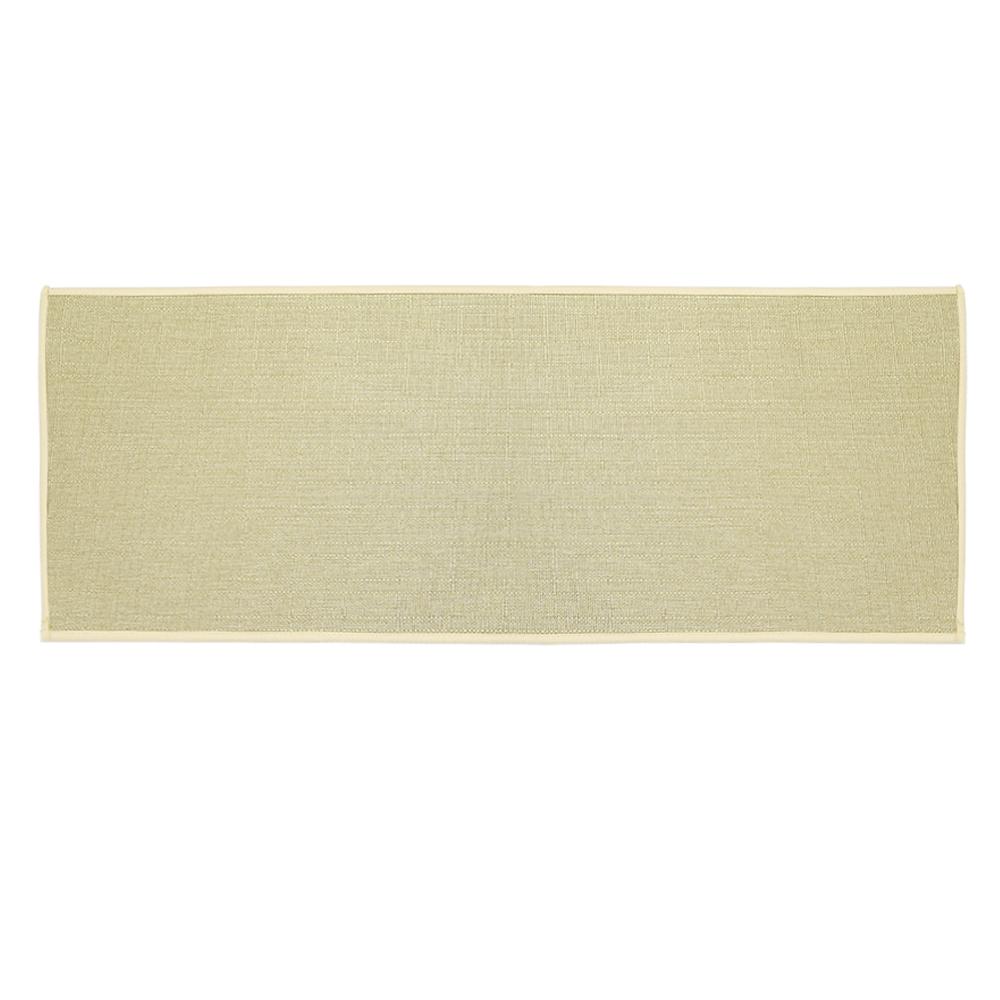 

Коврик для пола кухни из льна, противоскользящий, промытый, резиновая подошва, натуральный твил, льняной ковер для входной двери, длинный, маслостойкий, прочный 40cmx120cm бежевый