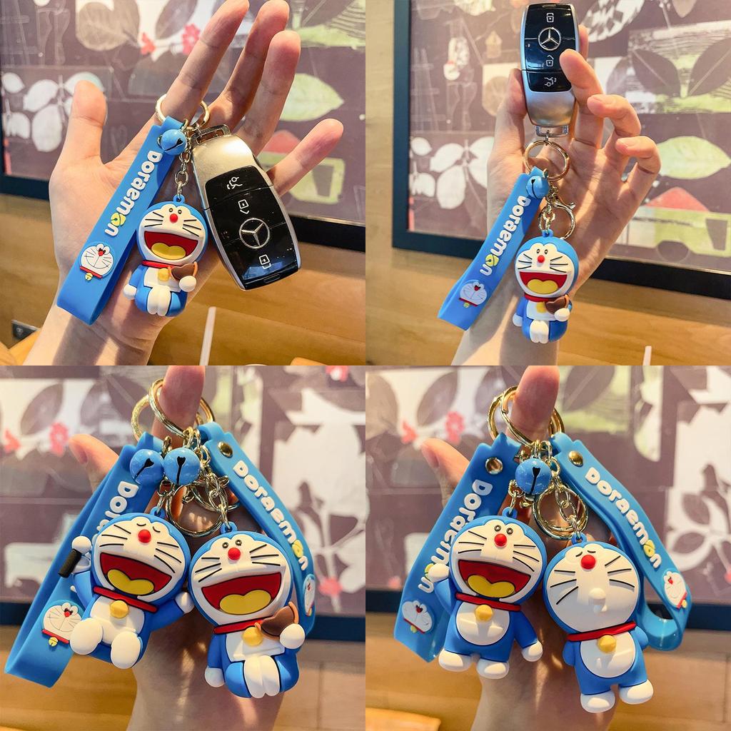 Niedlicher Doraemon PVC Schlüsselanhänger Schlüsselring für Autoschlüssel Taschenzubehör Großhandel