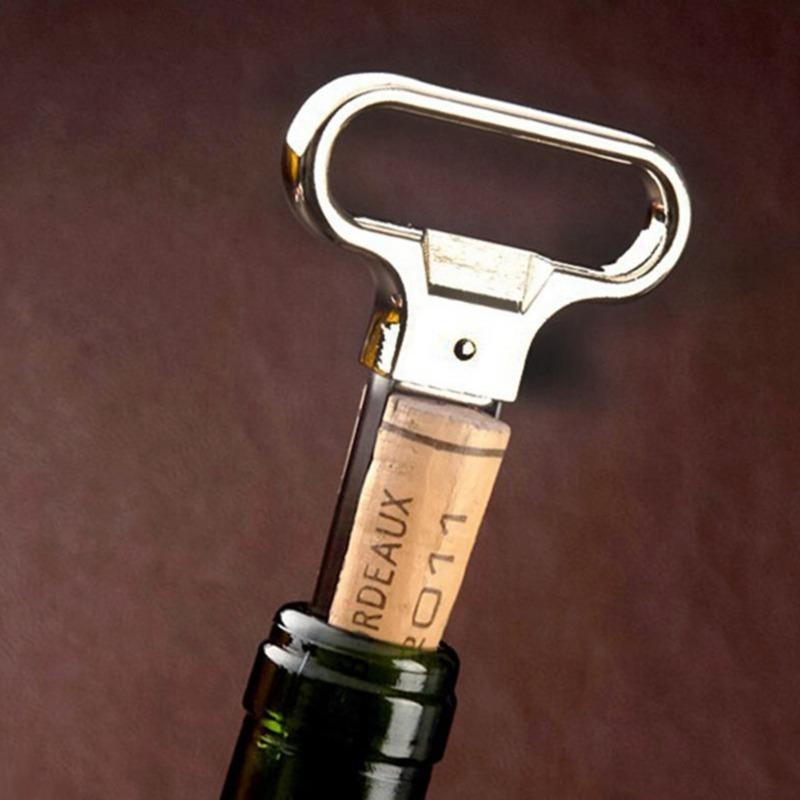 Kitchen Bar Tool Spring Steel Two-prong Cork Puller Wine Opener Red Wine Champagne Corkscrew
