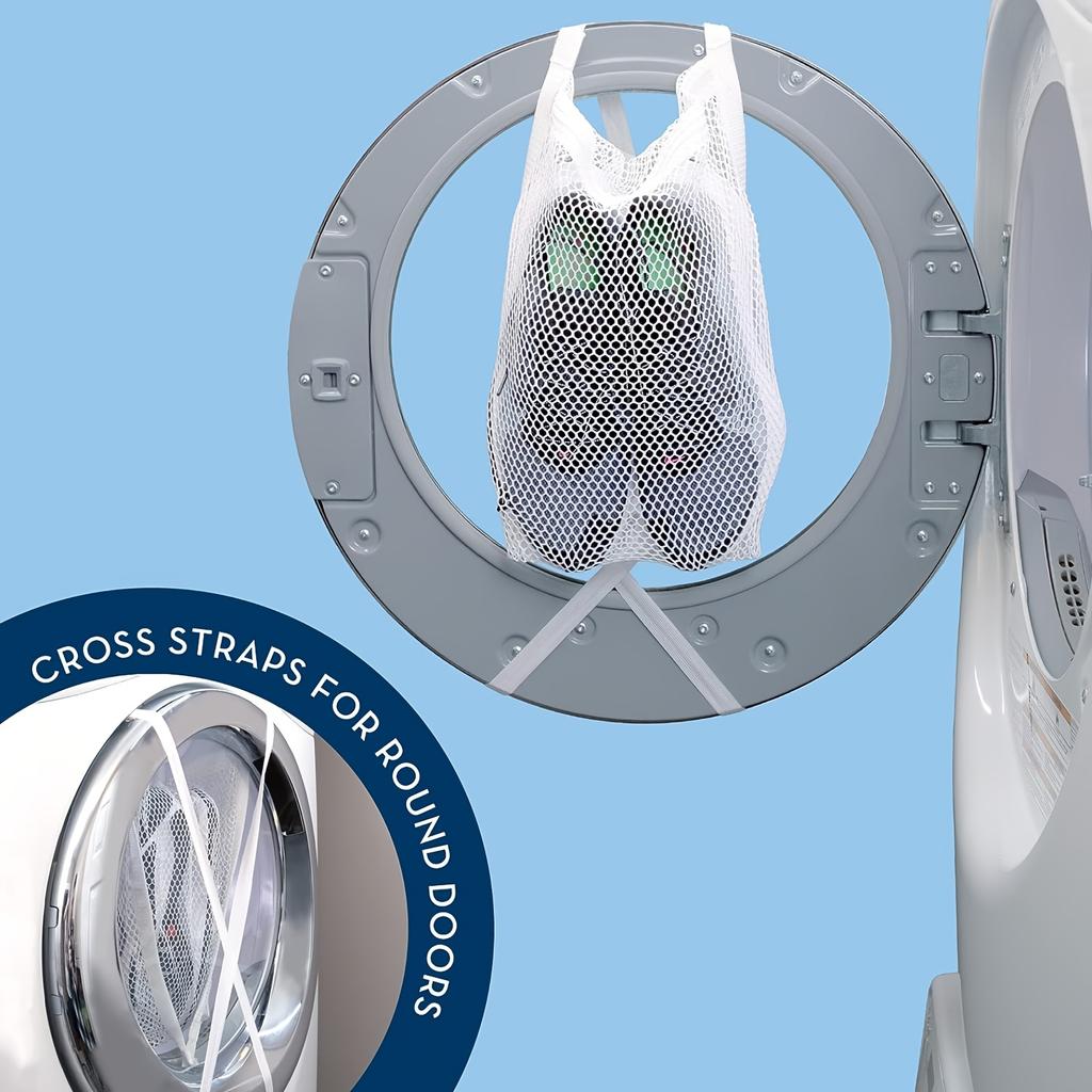 Sneaker Drying Bag with Elastic Strap,Durable Shoe Washing Bag, Sneaker Washing and Drying Mesh Bag Washing Machine Drying Bags for Shoes and Clothing