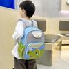 Schoolbag New Dopamine Contrasting Color Cute Cute Treasure Small Backpack Cartoon Dinosaur Kindergarten Middle and Large Class Research Backpack