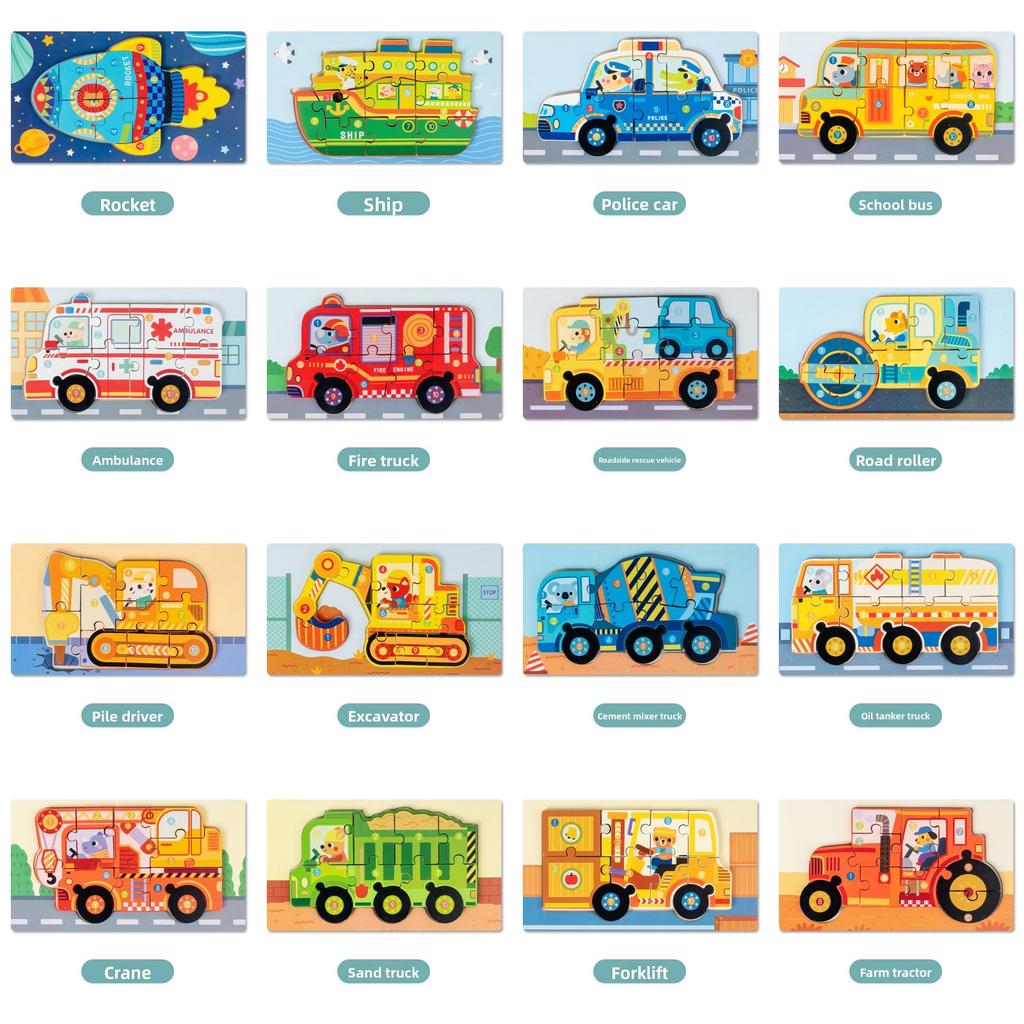 Wooden 3d Puzzle Toy For Preschool Kids With Educational Development For Boys And Girls