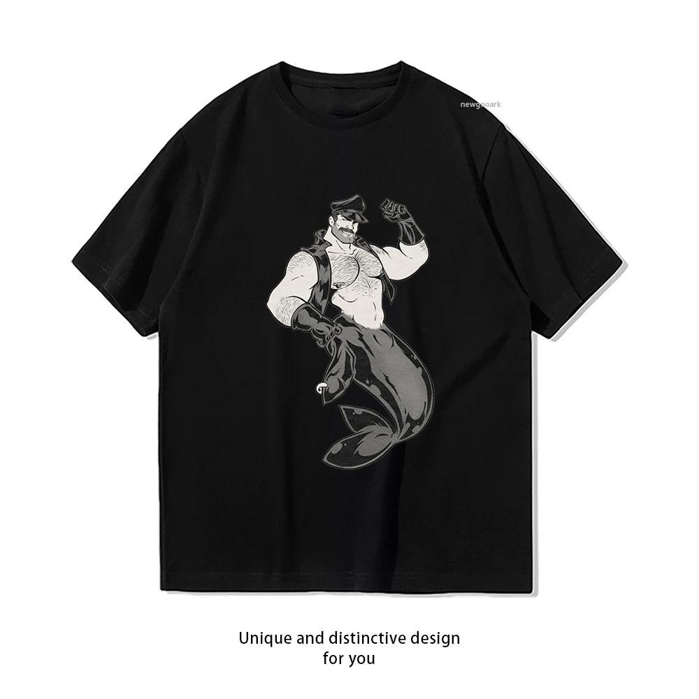 Tom of Finland vintage tshirt Adult Unisex Casual cotton printed t shirts homosexual streetwear camisetas Shortsleev