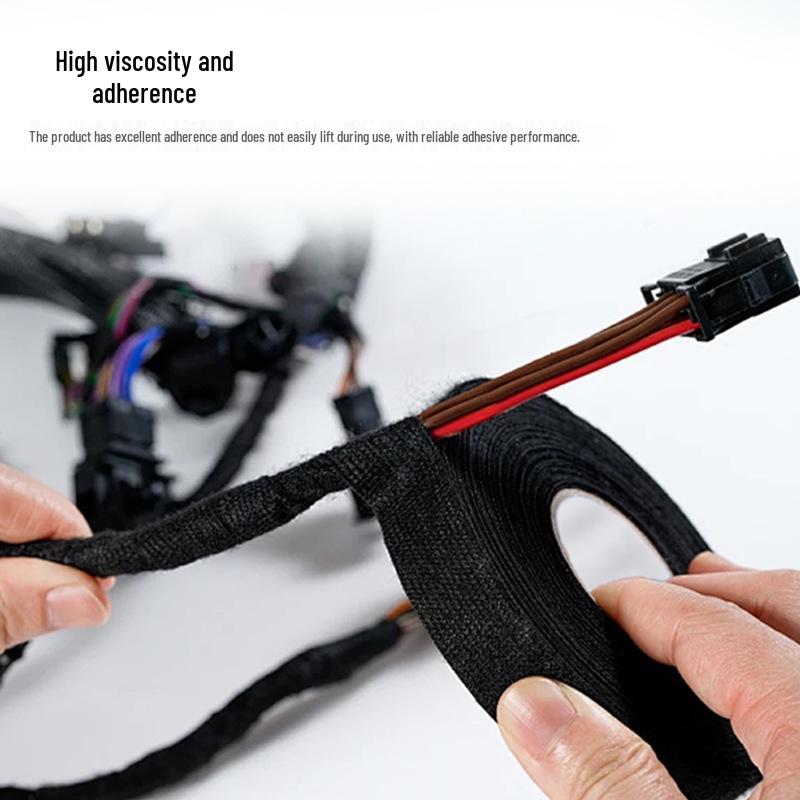 Plush Automotive Wiring Harness Tape for Sound Insulation, Shock Absorption, and Wear Resistance in Bonsai Plant Styling and Care