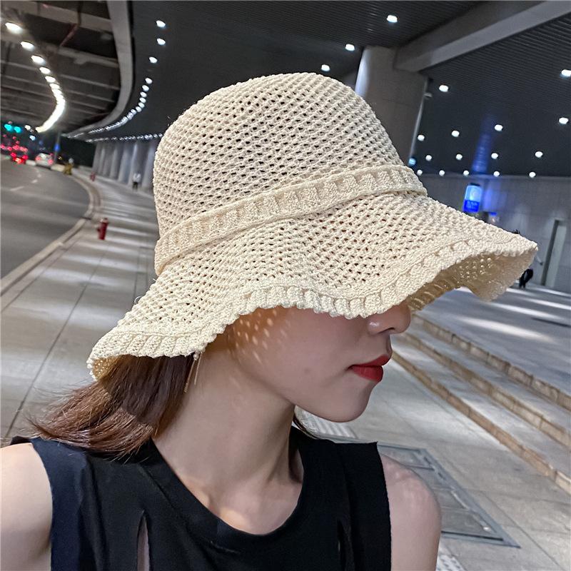 European and American fisherman hats for women, spring and summer sun protection, Korean and Japanese style, foldable, breathable, stylish bucket