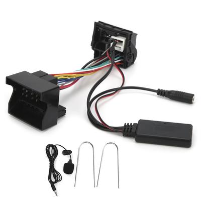 12Pin Bluetooth AUXIN Cable Stereo Audio Adapter with Microphone Fit for Peugeot 207 307 407 308