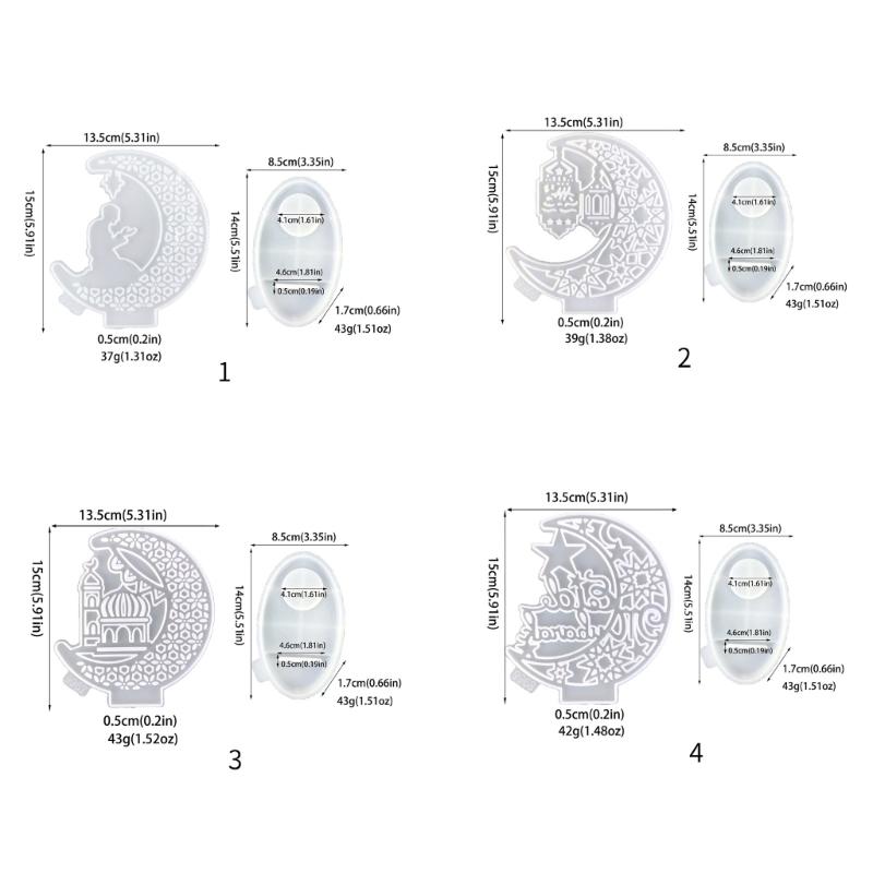 Silicone DIY Moulds Candle Holder Mold Ramada Theme Candlestick Molds Silicone Mould Suitable for Making Candle Holder