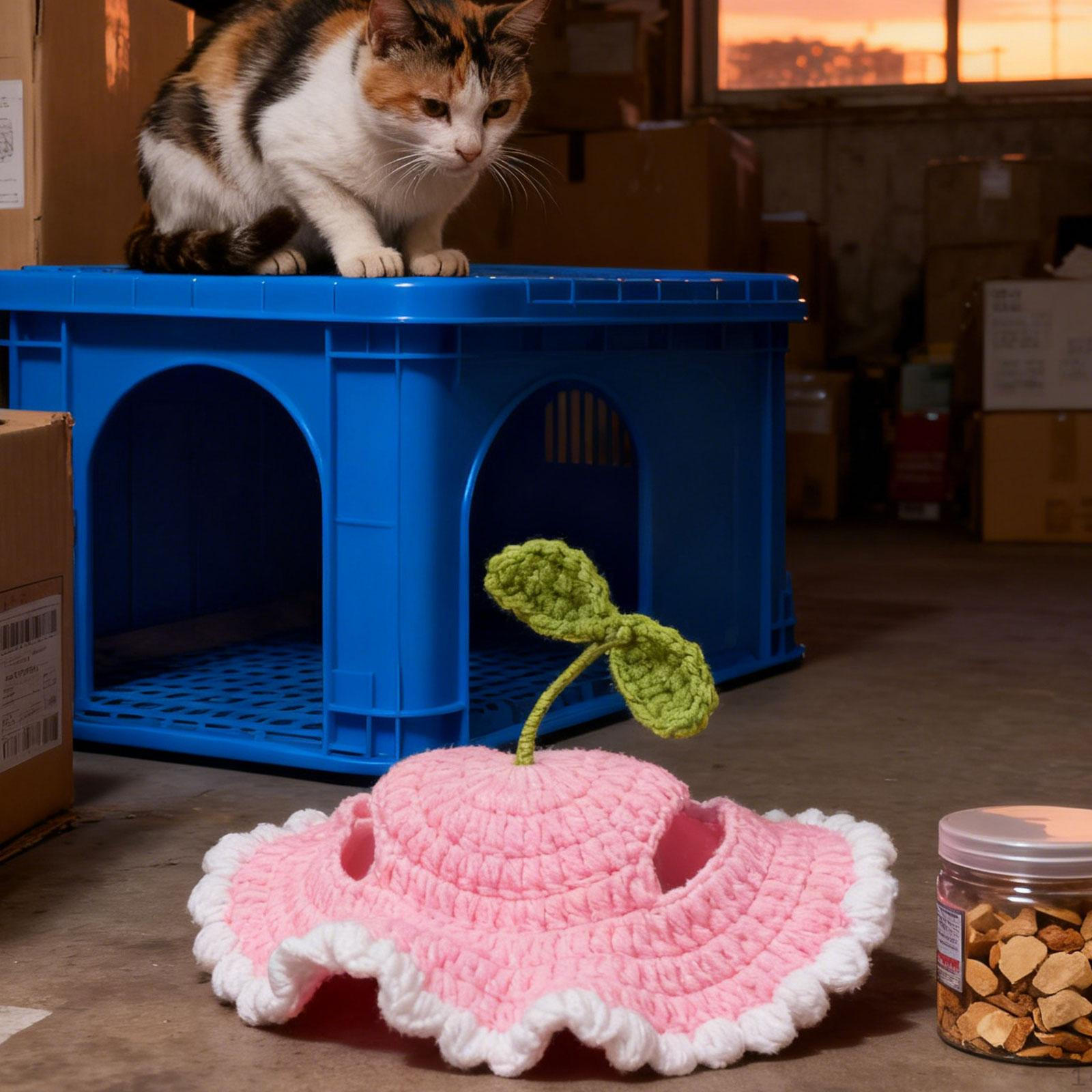 

Winter Pet Hat Headgear Party Costume Accessory Warm Christmas Puppy Dog Cap Cute Cat for Travel