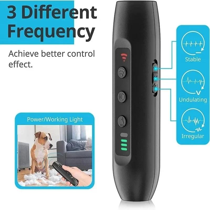 Ultrasonic Pet Dog Repellent, Portable Handheld Anti Bite and Anti Barking Drive Stick with LED Flashlight Pet Repellent